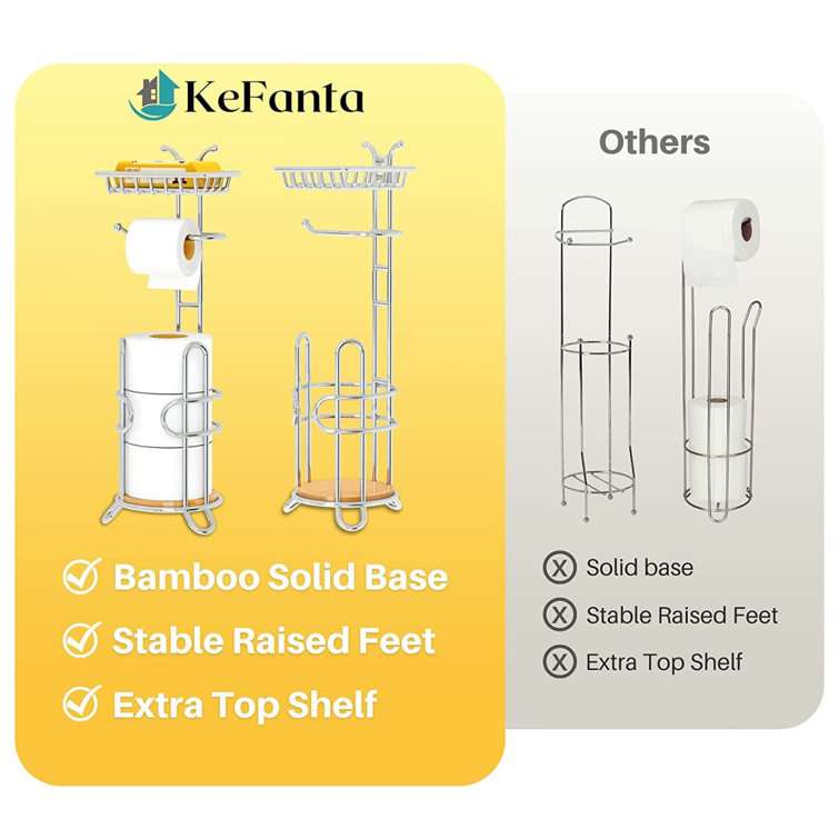 Belfry Bathroom Wilfong Free Standing Toilet Roll Holder Wayfair.co.uk